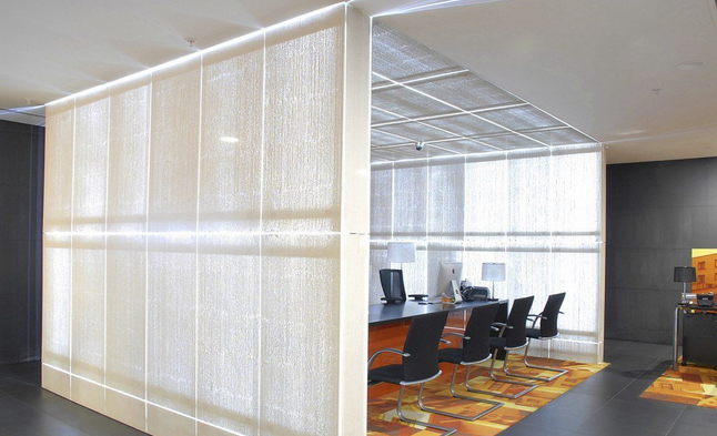 混凝土、白色透光混凝土墻