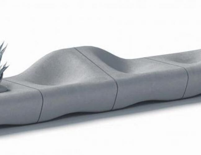 混凝土、沙丘椅