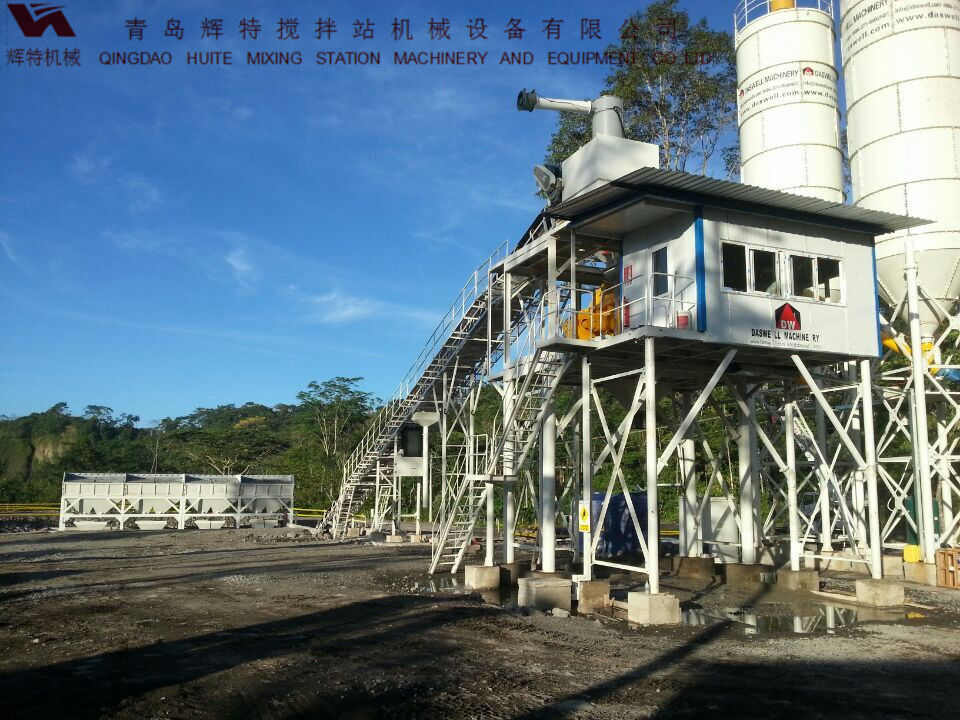 輝特混凝土攪拌站HZS90攪拌臂布置合理，攪拌性能強(qiáng)