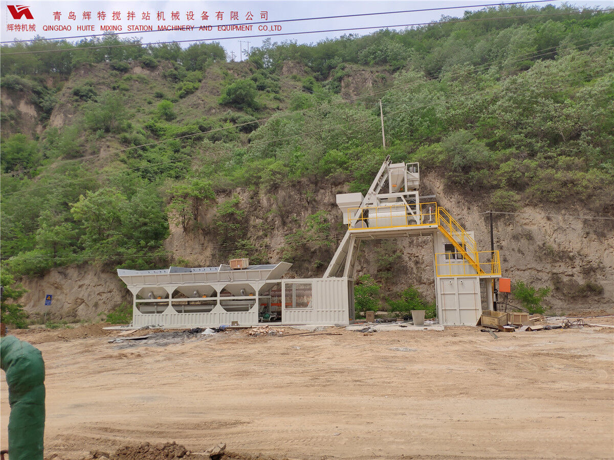 青島輝特機(jī)械 HZM75免基礎(chǔ)攪拌站模塊化設(shè)計(jì)，安裝快捷