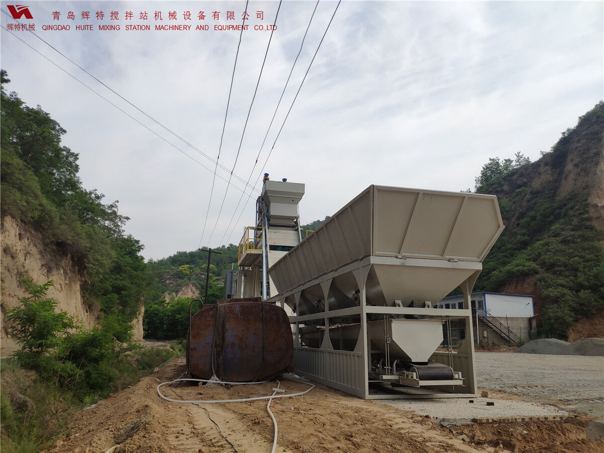 青島輝特機(jī)械 HZM75免基礎(chǔ)攪拌站模塊化設(shè)計(jì)，安裝快捷