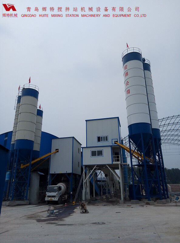 輝特混凝土攪拌站HZS120---直觀的操作畫(huà)面，簡(jiǎn)單易懂