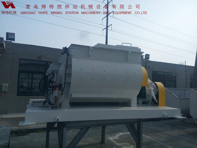 JS750攪拌臂采用偏心式設(shè)計(jì)，延長使用壽命，青島輝特機(jī)械