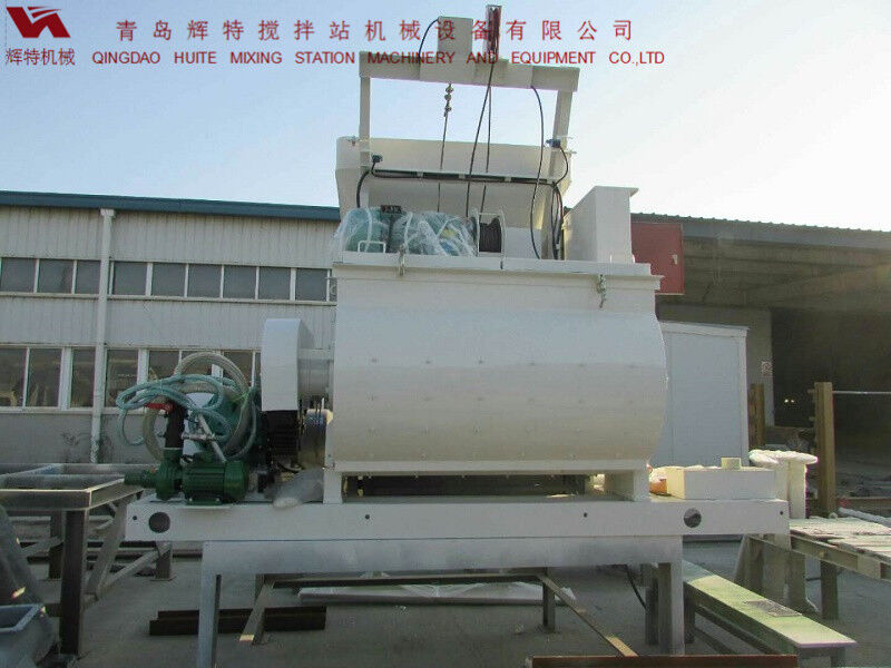 JS750攪拌臂采用偏心式設(shè)計(jì)，延長使用壽命，青島輝特機(jī)械