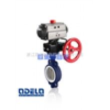 D671F 氣動四氟密封對夾蝶閥